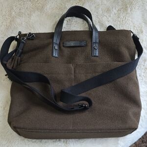 Sherpani FAITH Olive Brown Tote with Black Trim and Adjustable Strap
